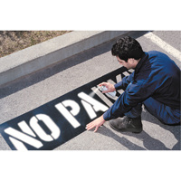 Parking Lot Stencils, English, 12" Par Equipment