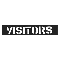 Parking Lot Stencils, English, 12" Par Equipment