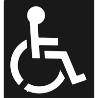 Parking Lot Stencils, English, 37" x 43" Par Equipment