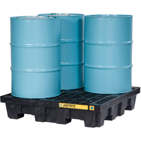 EcoPolyBlend Spill Control Pallets - Without Drain, 73 US gal. Spill Capacity, 49" x 49" x 10.3" Par Equipment