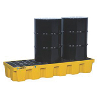 EcoPolyBlend Spill Control Pallets - Without Drain, 75 US gal. Spill Capacity, 73" x 25" x 11.6" Par Equipment