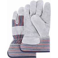 Split Back Premium Quality Fitters Gloves, Medium, Split Cowhide Palm, Cotton Inner Lining Par Equipment
