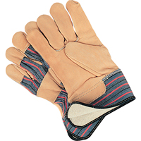 Abrasion-Resistant Winter-Lined Fitters Gloves, Large, Grain Cowhide Palm, Cotton Fleece Inner Lining Par Equipment