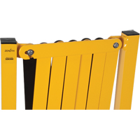 Barri&egrave;re extensible, 37" h x 11' lo, Noir/Jaune Par Equipment
