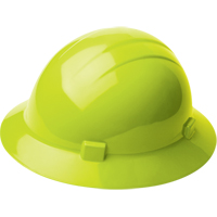 ERB Liberty<sup>®</sup> Full Brim Type 2 Safety Caps, Ratchet Suspension, High Visibility Lime Green SDL112 | Par Equipment