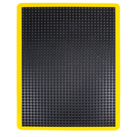 Tapis antifatigue en d&ocirc;me, &agrave; bulles, 2' x 3' x 1/2", Noir, Caoutchouc Par Equipment