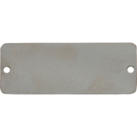 Blank Tags, Stainless Steel, 3" W x 1" H Par Equipment