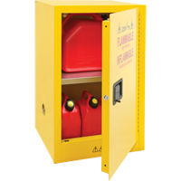 Flammable Storage Cabinet, 12 gal., 1 Door, 23" W x 35" H x 18" D Par Equipment