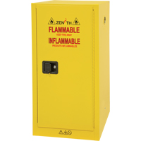 Flammable Storage Cabinet, 16 gal., 1 Door, 23" W x 44" H x 18" D Par Equipment