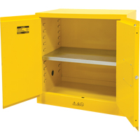 Flammable Storage Cabinet, 22 gal., 2 Door, 35" W x 35" H x 22" D Par Equipment