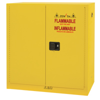 Flammable Storage Cabinet, 24 gal., 2 Door, 43" W x 44" H x 12" D Par Equipment
