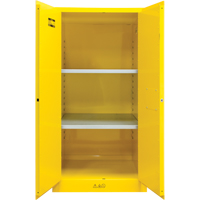 Armoire pour produits inflammables, 60 gal., 2 Porte(s), 34" La x 65" h x 34" p Par Equipment