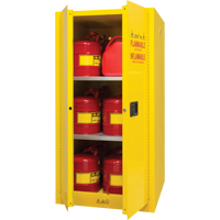 Armoire pour produits inflammables, 60 gal., 2 Porte(s), 34" La x 65" h x 34" p Par Equipment