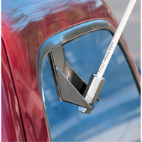 Tiges de s&eacute;curit&eacute; pour travaux l&eacute;gers Safety Whip, Fixation Fen&ecirc;tre, Hauteur 5', Orange Par Equipment