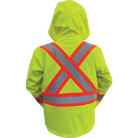 Vestes de s&eacute;curit&eacute; imperm&eacute;ables ignifuges haute visibilit&eacute; en polyur&eacute;thane, Petit, Jaune lime haute visibilit&eacute; Par Equipment