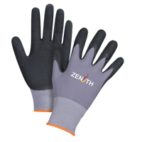 ZX-1 Premium Touchscreen Compatible Gloves, 7/Small, Nitrile/Foam Nitrile Coating, 15 Gauge, Nylon Shell Par Equipment