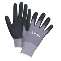 Gants ZX-1 de premi&egrave;re qualit&eacute; compatibles avec les &eacute;crans tactiles, 8/Moyen, R&ecirc;vetement Nitrile/Mousse de nitrile, Calibre 15, Enveloppe en Nylon Par Equipment