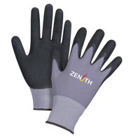 Gants ZX-1 de premi&egrave;re qualit&eacute; compatibles avec les &eacute;crans tactiles, 10/T-Grand, R&ecirc;vetement Nitrile/Mousse de nitrile, Calibre 15, Enveloppe en Nylon Par Equipment