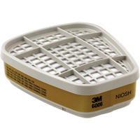 6000 Series Respirator Cartridges, Gas/Vapour Cartridge, Multi-Gas/Vapour Par Equipment