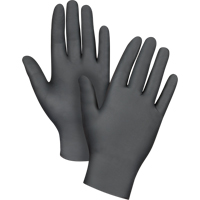 Gants jetables de calibre m&eacute;dical, Petit, Nitrile, 6 mils, Sans poudre, Noir, Classe 2 Par Equipment
