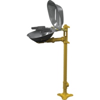 Postes de douche oculaire/faciale Halo, Installation Socle, Bol Acier inoxydable Par Equipment