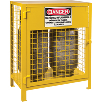 Gas Cylinder Cabinets, 2 Cylinder Capacity, 30" W x 17" D x 37" H, Yellow SEB837 | Par Equipment