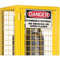 Armoire de s&eacute;curit&eacute; pour cylindres de gaz conforme aux normes de la CSA, nbre de bouteilles: 2, 17" , 17" , 69" , Jaune Par Equipment