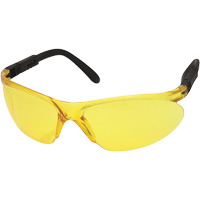 Lunettes de s&eacute;curit&eacute; CNC avec branches ajustables, Lentille Jaune, Anti-&eacute;gratignures, ANSI Z87+/R&eacute;pond ou surpasse la norme CSA Z94.3 Par Equipment