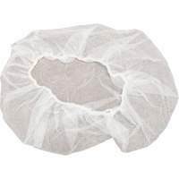 Non-Woven Bouffant Caps, Polypropylene, 18", White Par Equipment