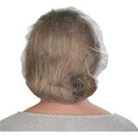 Non-Woven Bouffant Caps, Polypropylene, 21"/Large, White Par Equipment