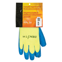 High Visibility Coated Gloves, 8, Rubber Latex Coating, 7 Gauge, Acrylic Shell Par Equipment