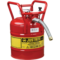D.O.T. AccuFlow™ Safety Cans, Type II, Steel, 5 US gal., Red, FM Approved SED120 | Par Equipment