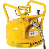 D.O.T. AccuFlow Safety Cans, Type II, Steel, 2.5 US gal., Yellow, FM Approved Par Equipment