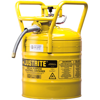 D.O.T. AccuFlow™ Safety Cans, Type II, Steel, 5 US gal., Yellow, FM Approved SED123 | Par Equipment