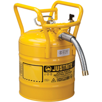D.O.T. AccuFlow™ Safety Cans, Type II, Steel, 5 US gal., Yellow, FM Approved SED124 | Par Equipment