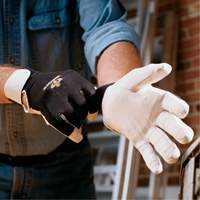 Gants antivibrations Air Glove, Taille Moyen, Paume Cuir perl&eacute; Par Equipment