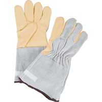 Standard-Duty Snug Wrist Work Gloves, Large, Grain Cowhide Palm Par Equipment