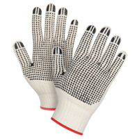 Heavyweight Double-Sided Dotted String Knit Gloves, Poly/Cotton, Double Sided, 7 Gauge, Small SEE943 | Par Equipment