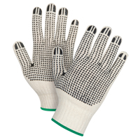 Heavyweight Double-Sided Dotted String Knit Gloves, Poly/Cotton, Double Sided, 7 Gauge, Medium SEE944 | Par Equipment