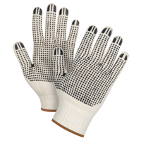 Heavyweight Double-Sided Dotted String Knit Gloves, Poly/Cotton, Double Sided, 7 Gauge, Large SEE945 | Par Equipment