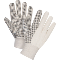 Cotton Canvas Dotted Palm Gloves, 8 oz., Small SEE947 | Par Equipment