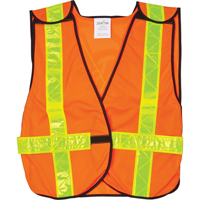 Standard-Duty Safety Vest, High Visibility Orange, Medium, Polyester SEF093 | Par Equipment