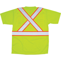 CSA Compliant T-Shirt, Polyester, Medium, High Visibility Lime-Yellow SEF109 | Par Equipment