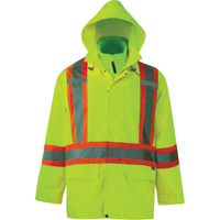 Vestes de s&eacute;curit&eacute; 3 en 1 Journeyman, Polyester, Jaune lime haute visibilit&eacute;, Petit Par Equipment