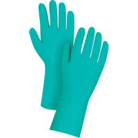 Diamond-Grip Chemical-Resistant Gloves, Size 8, 13" L, Nitrile, 11-mil SHF679 | Par Equipment