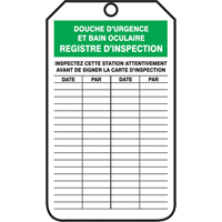 Safety Tags, Plastic, 3-1/8" W x 5-7/8" H, French Par Equipment