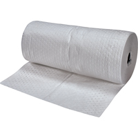 Premium Fine Fiber Sorbent Rolls, Mediumweight, 150' L x 30" W, 40 gal. Absorbancy Par Equipment