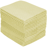 Premium Fine Fiber Sorbent Pads, Hazmat, 15" x 17", 30 gal. Absorbancy Par Equipment