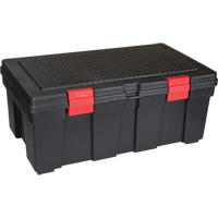 Water Resistant Storage Container, 33" W x 19" D x 13" H, Black Par Equipment