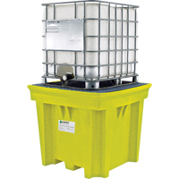 GRV Space-Saver sans drain, Capacit&eacute; de d&eacute;versement 275 gal. US, 57" x 57" x 48" Par Equipment